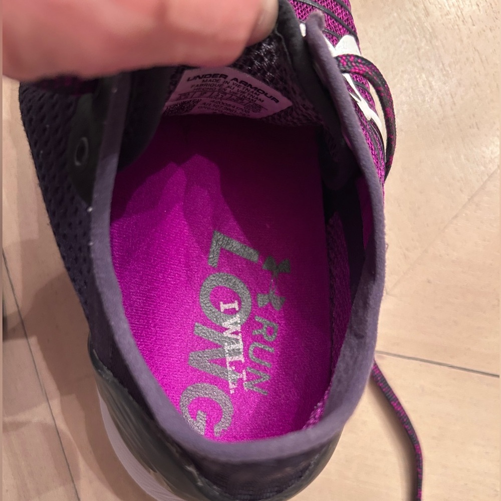 Under Armour Women's Bandit 2 Charged Purple and Black Sneakers size 9.5 - Picture 4 of 12